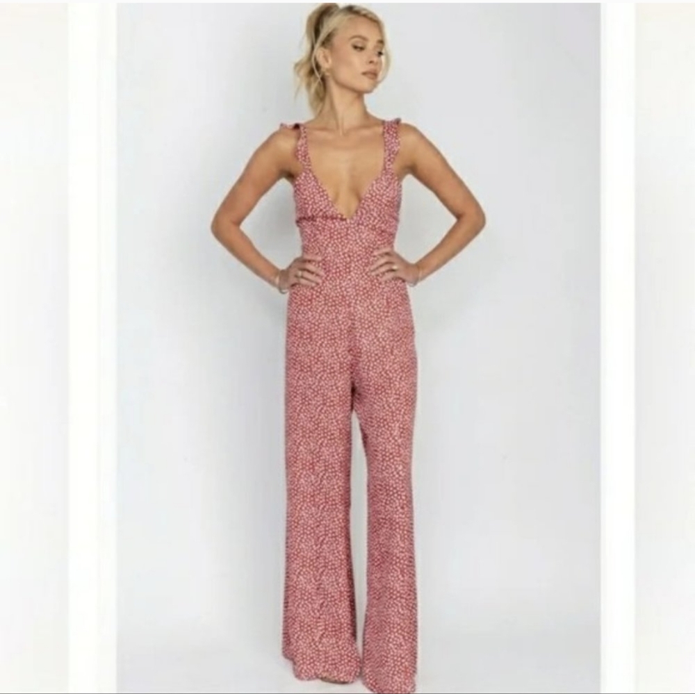 Resa Jilly Jumpsuit in Crimson poppy